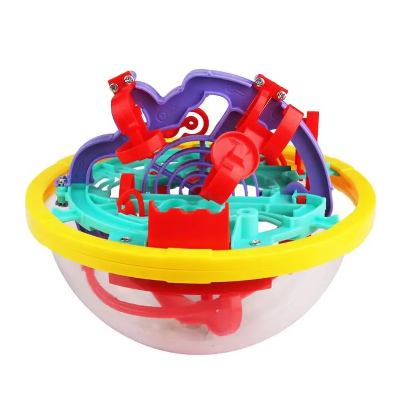 

Мини-лабиринт, 3D игрушка, пластиковый лабиринт с шариком, 100 сложный барьер, разнообразные треки, пазл для мальчиков и девочек
