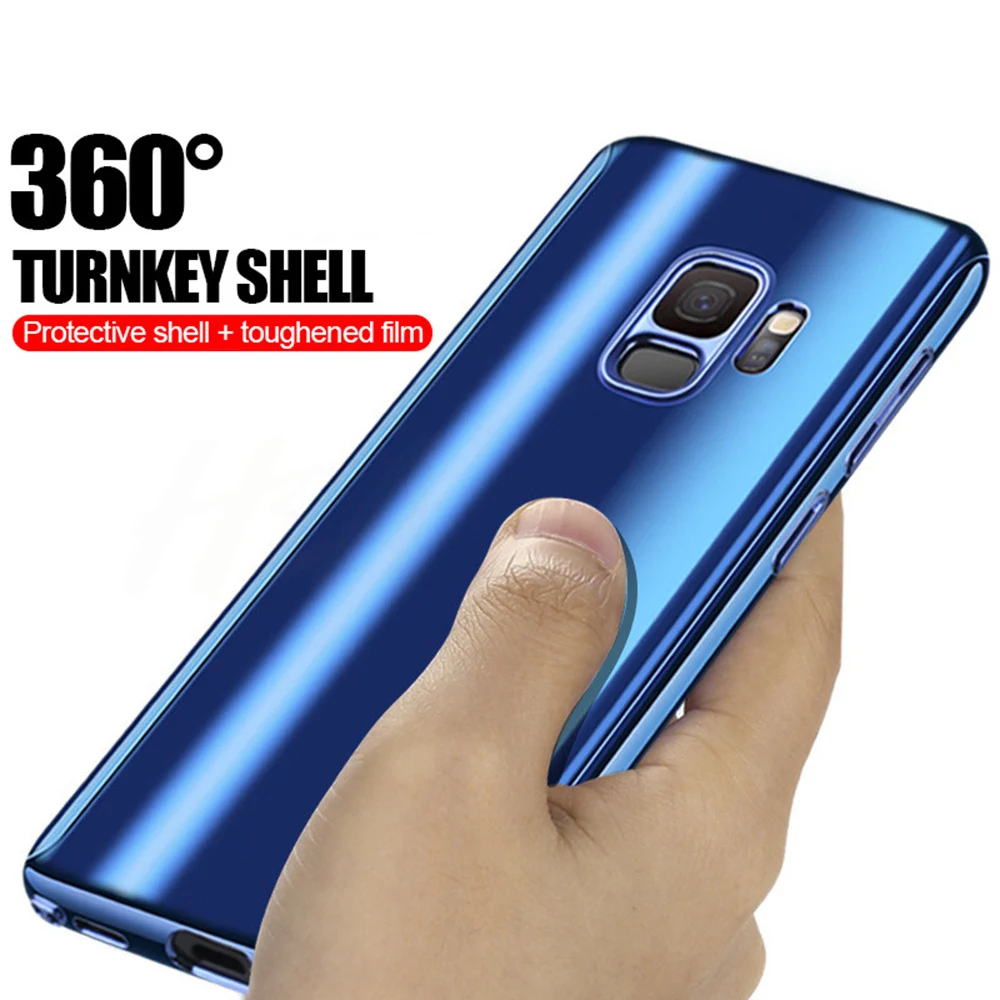 BALMORA для samsung S7 Edge Note8 9 полное покрытие защитный жесткий чехол Galaxy S8 S9 Plus 360 зеркало