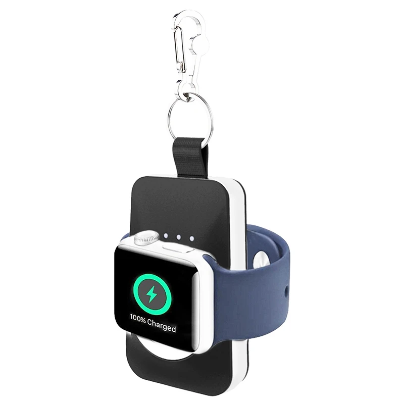 Внешний аккумулятор Qi Беспроводное зарядное устройство для ios watch 1 2 3 4 450 мАч