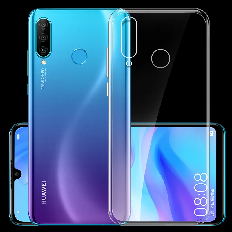 Clear Soft TPU Case For Huawei Y6 Y7 Pro Y9 P Smart Plus 2019 Honor 20i 10i 8S 8X 8A 8C 9 10 Mate 20 Lite 20X Ultra Thin Cover |