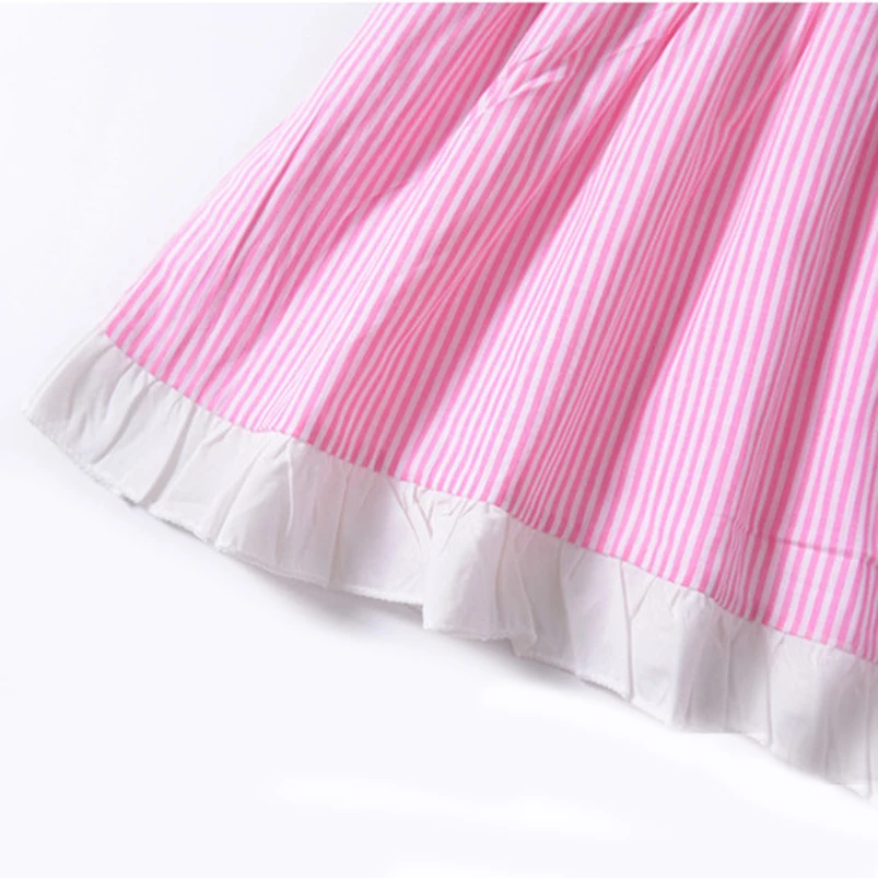 

Sailor style kids dresses for girls party wedding clothing ruffles lace backless bowknot toddler costumes girls clothes summer