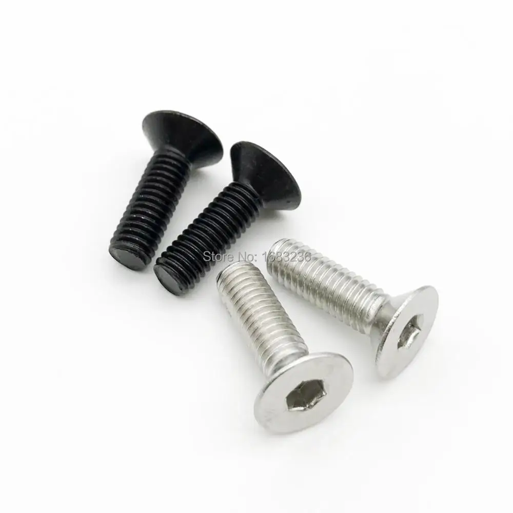 10/50 шт. M2 M2.5 M3 M4 M5 M6 Black grade 10 9 304 A2 Шестигранная розетка из нержавеющей стали плоский