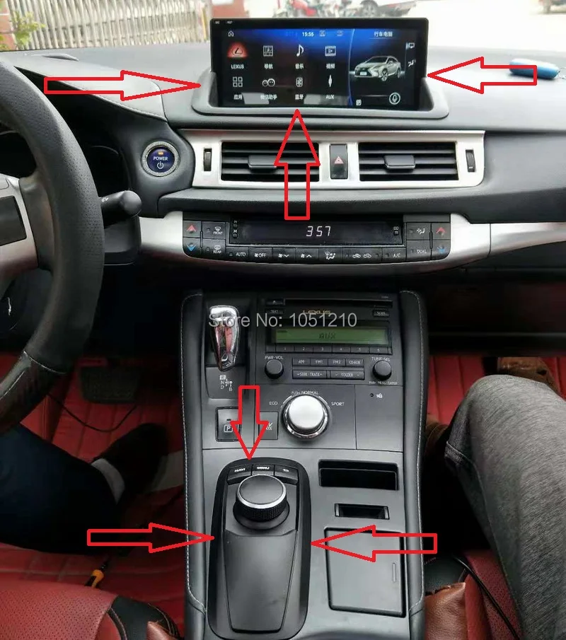

Ouchuangbo android 10 auto radio media player for CT200 2011-2018 with 10.25 inch 8 core gps navigation 1920*720