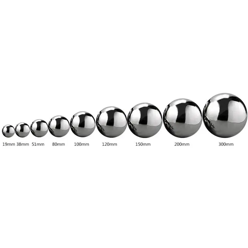 

100pcs 100mm High Brightness Shine Sphere Stainless Steel Mirror Sphere Ball Home Garden Ornament Decoration