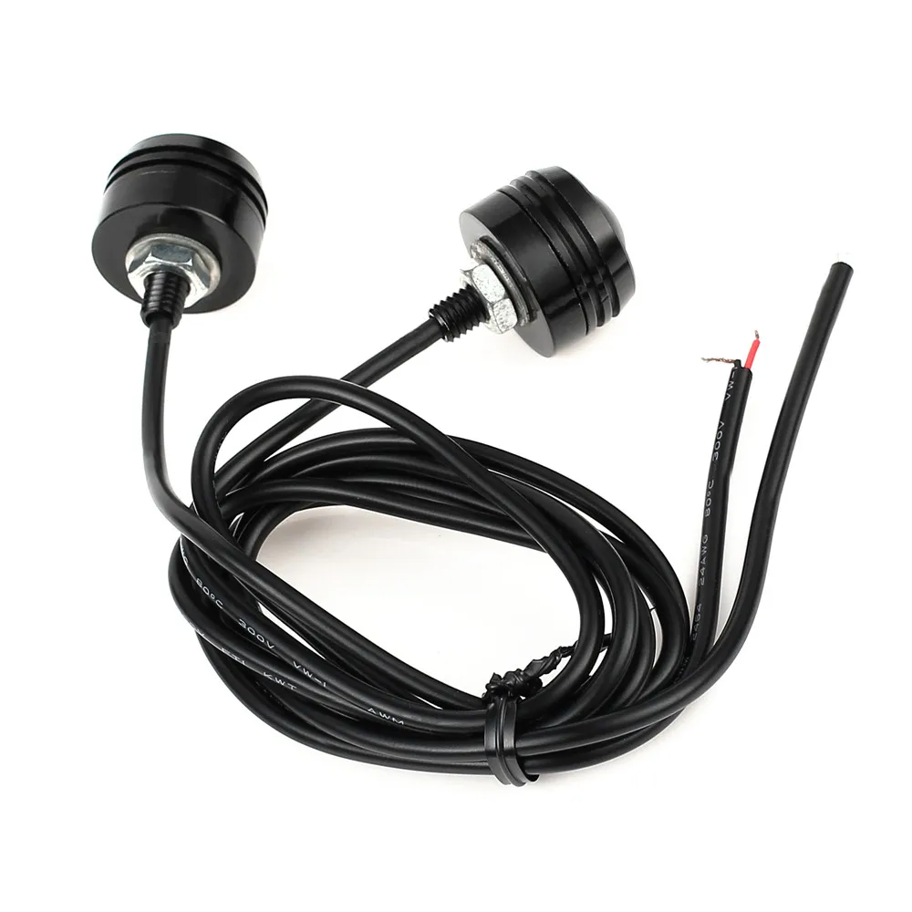 AUTOUTLET отражатели 2 шт мощностью 12V 1 5 W алюминиевый мотоцикл Quad Черный светодиодный
