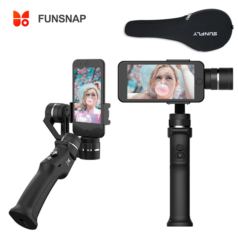 Funsnap ZHIYUN FEIYUTECH захвата 3 х осевой ручной шарнирный стабилизатор для смартфонов GoPro