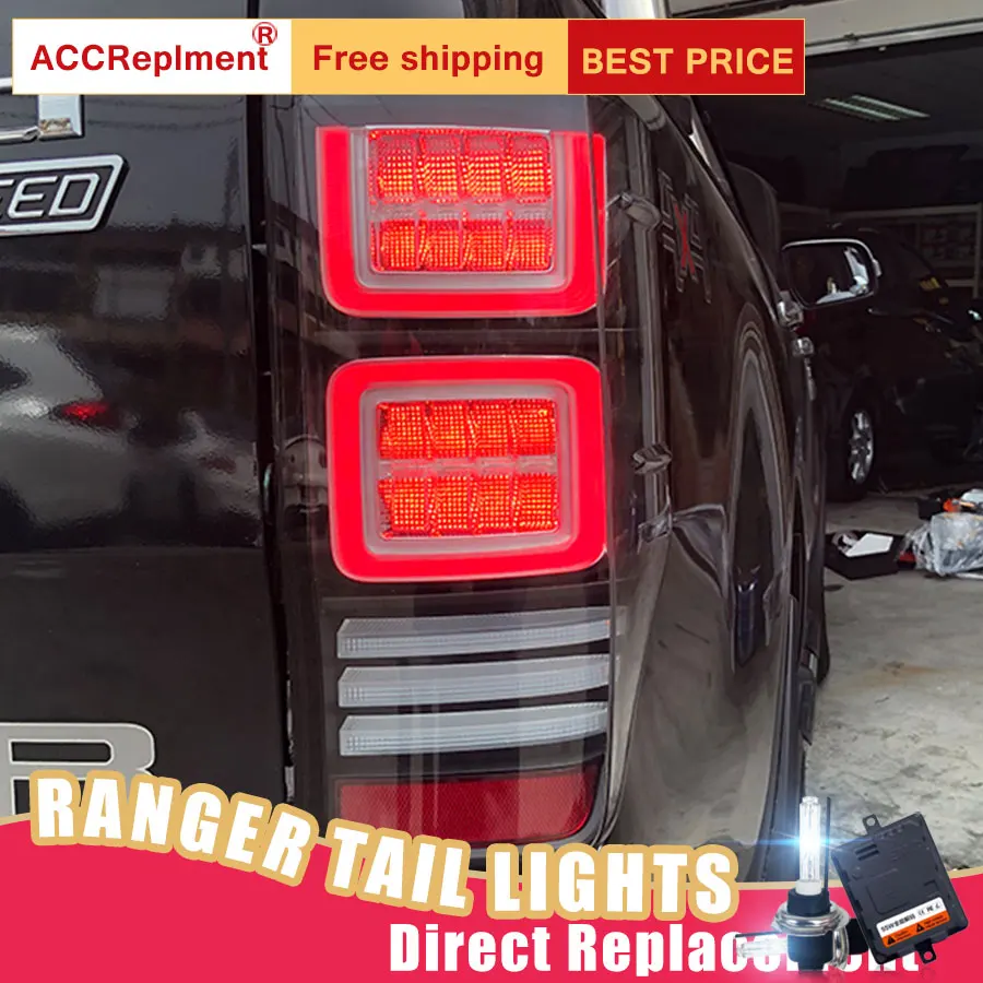 Новый светодиодный задний фонарь в сборе для Ford Ranger 2012-2019 стоп-сигнал DRL