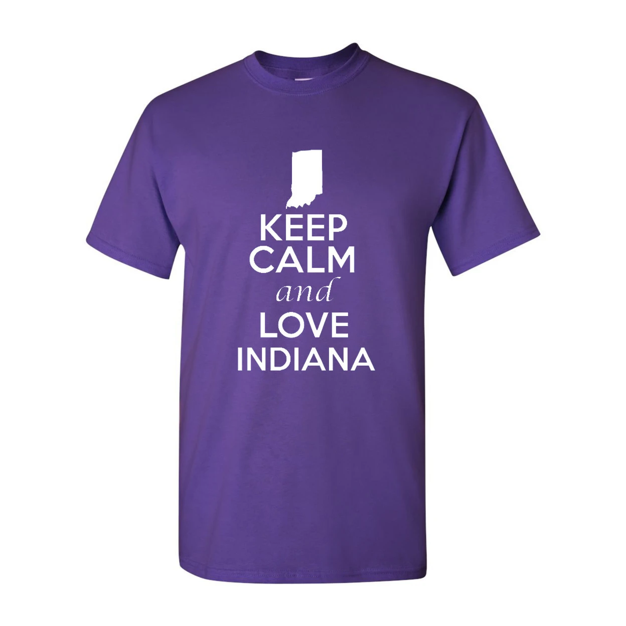 Keep Calm and Love Индиана взрослая Футболка Tee |