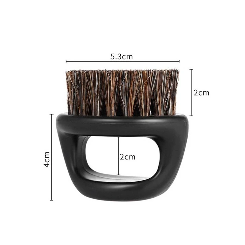 Handheld Men Beard Brown Hair Brushes Natural Boar Bristle Shaving Comb Face Massage Handmade Mustache Brush DIY Beauty Care | Красота и