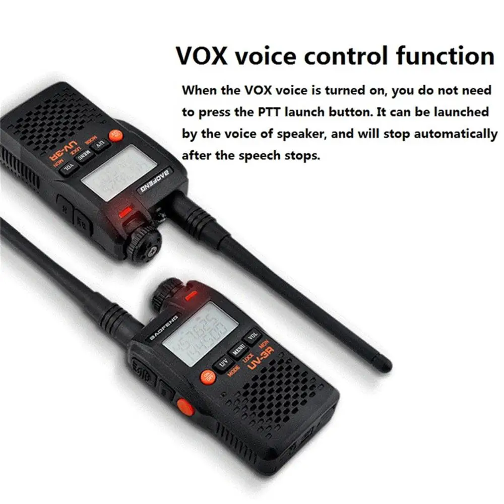 UV 3R Walkie Talkie двухдиапазонный УКВ CB радио FM Портативный автомобиль мобильной