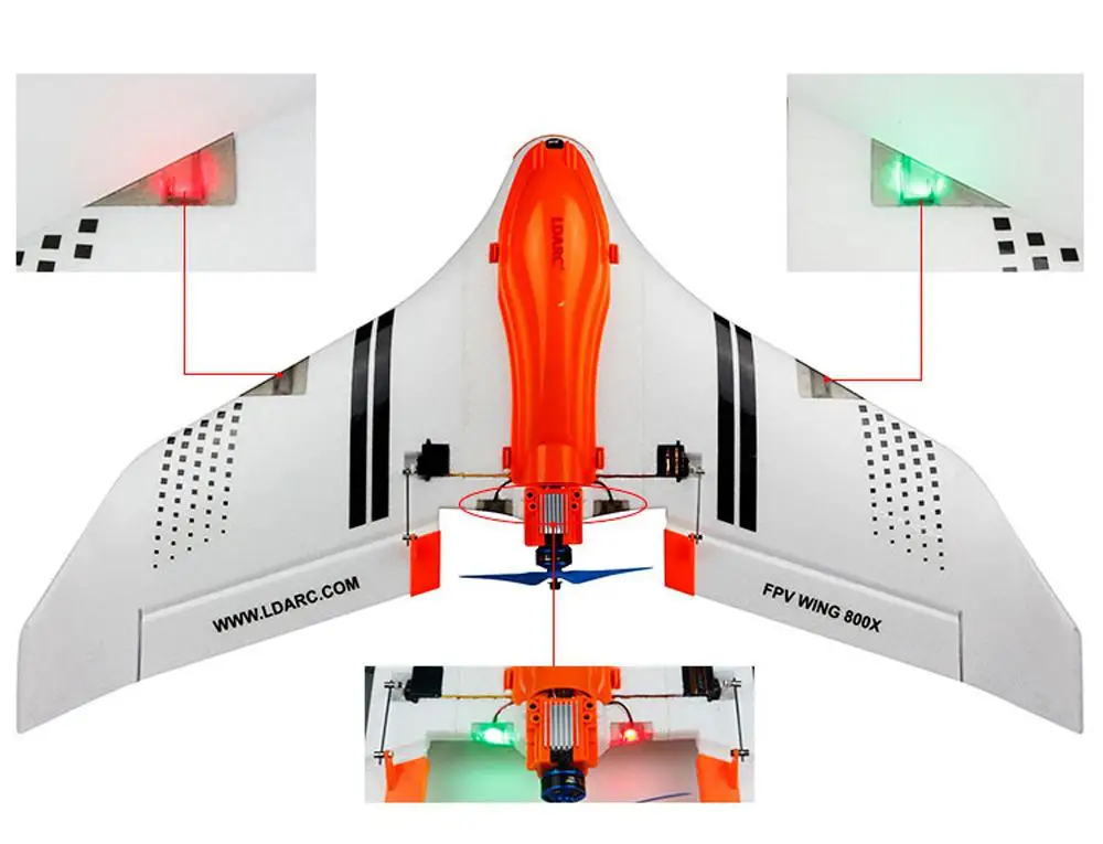 RCtown Kingkong/LDARC FPV крыло 800X 768 мм размах крыльев EPO RC самолет PNP + | Игрушки и хобби