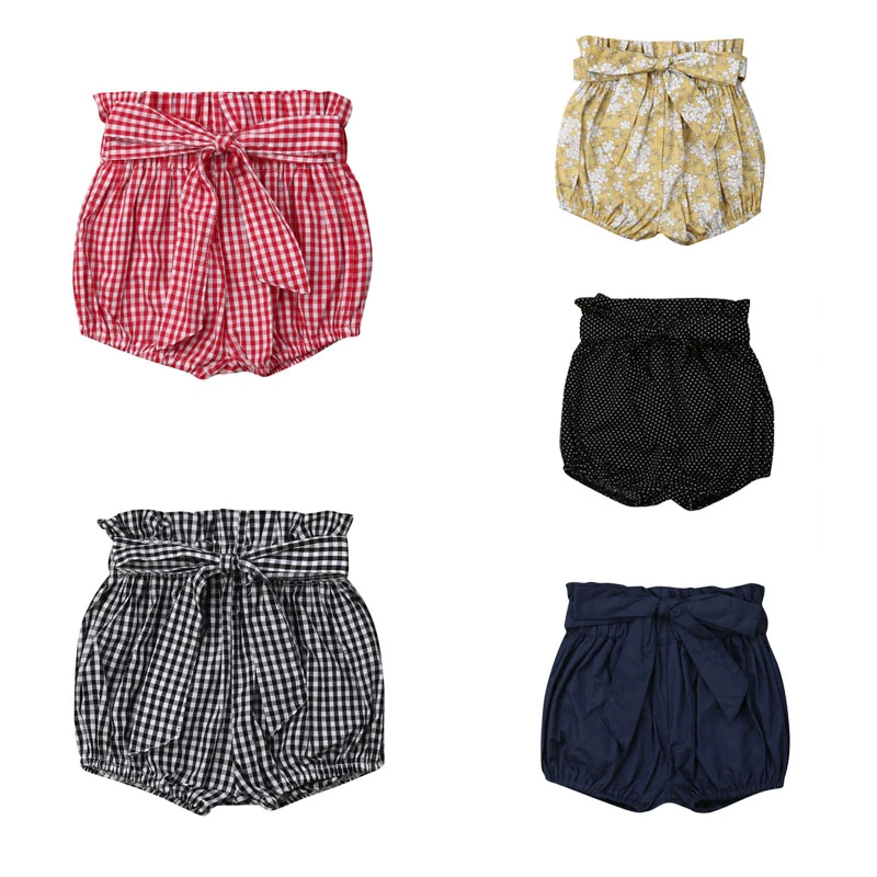 Повседневные шорты в горошек для новорожденных мальчиков и девочек трусики