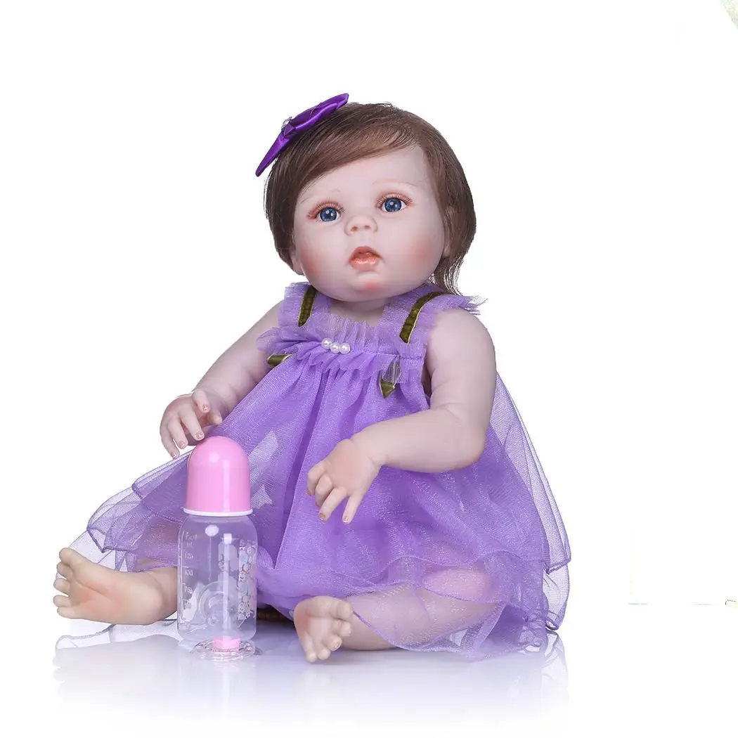 Детские мягкие силиконовые реалистичные с одеждой Reborn Baby от 2 до 4 лет Куклы