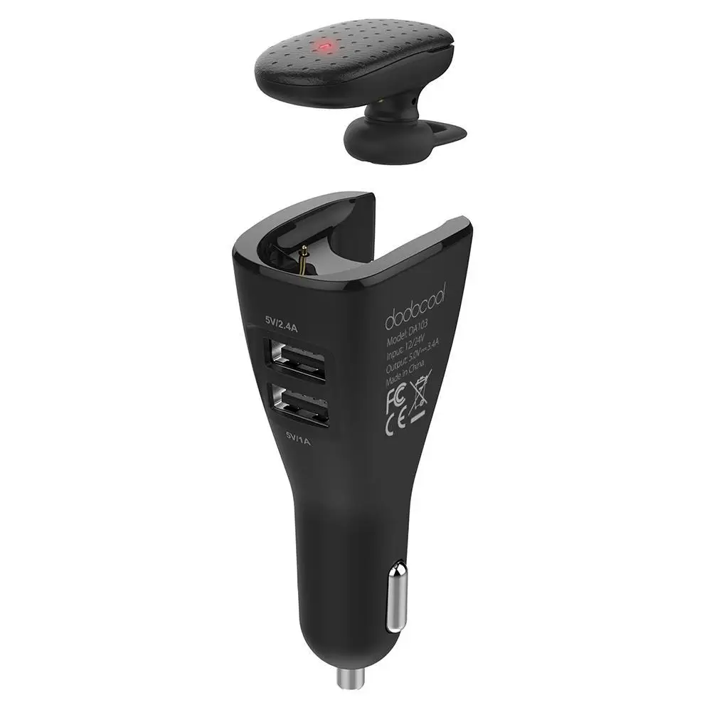 2в1 беспроводной наушник двойной USB Автомобильное зарядное устройство с прибл. 1 34