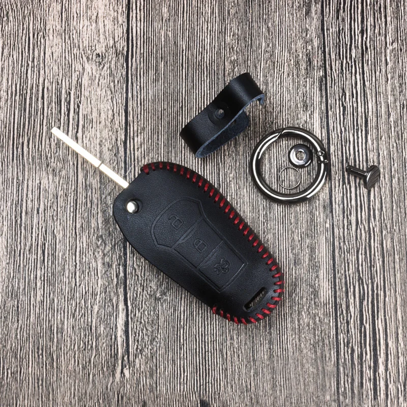 Чехол из натуральной кожи для автомобильного ключа с дистанционным управлением