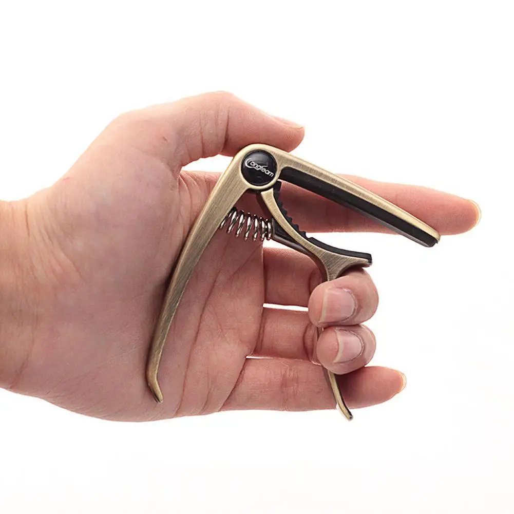 Электрический каподастр для акустической гитары Longteam сплав цинка Серебряная