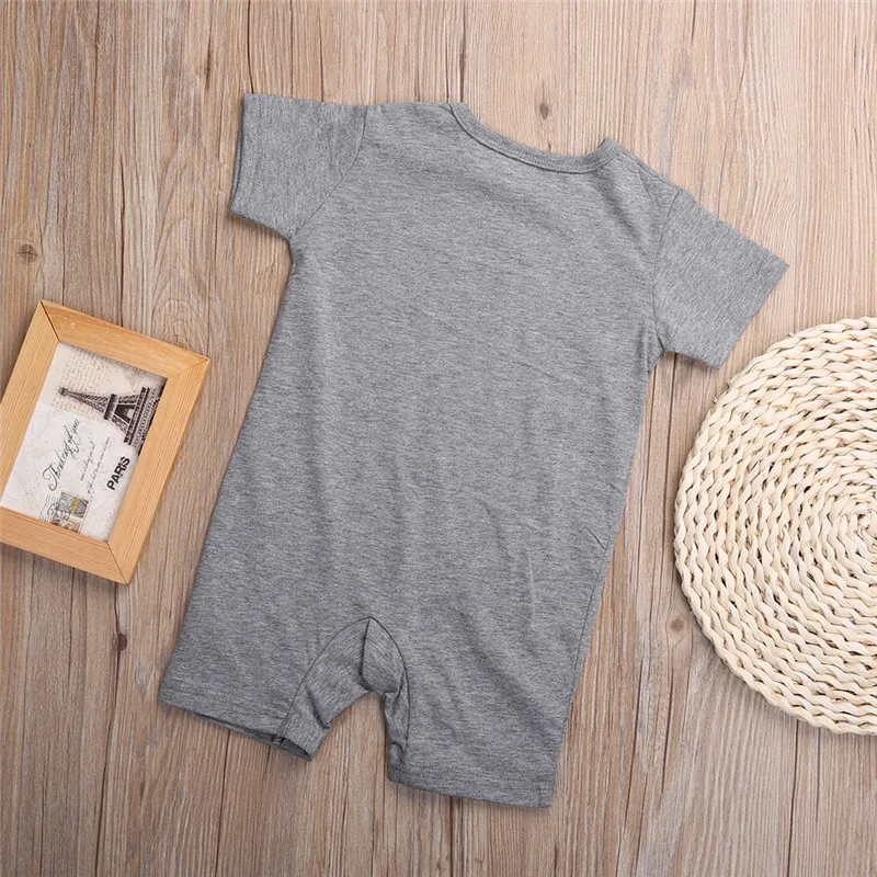 Kapas Bayi Bayi Bayi Anak Perempuan Anak Laki-laki Bodysuit Jumpsuit Pakaian Pakaian Baju Bayi Pakaian 2019 Musim Panas Fashion O-Leher