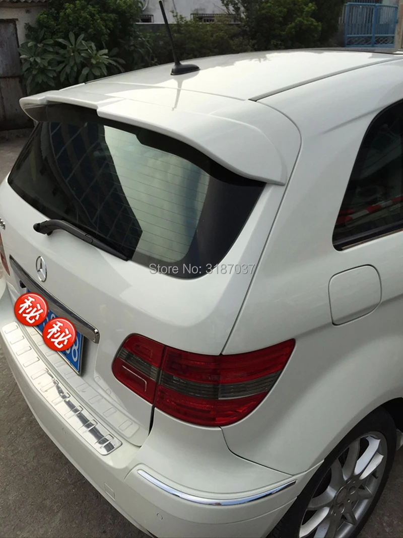 

For Benz B200 Spoiler 2009-2014 ABS Plastic Unpainted Color Rear Roof Spoiler Wing Trunk Lip Boot Cover Car Styling