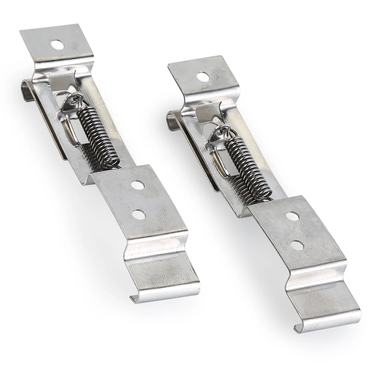 

2pcs Trailer Number Plate Clips Holder Spring Loaded Stainless Steel PAIR TR112 Motorcycle Equipments Parts