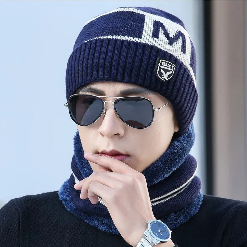 Зимняя шапка s для Для мужчин грязный Beanie Балаклава вязаные шерстяные толстые