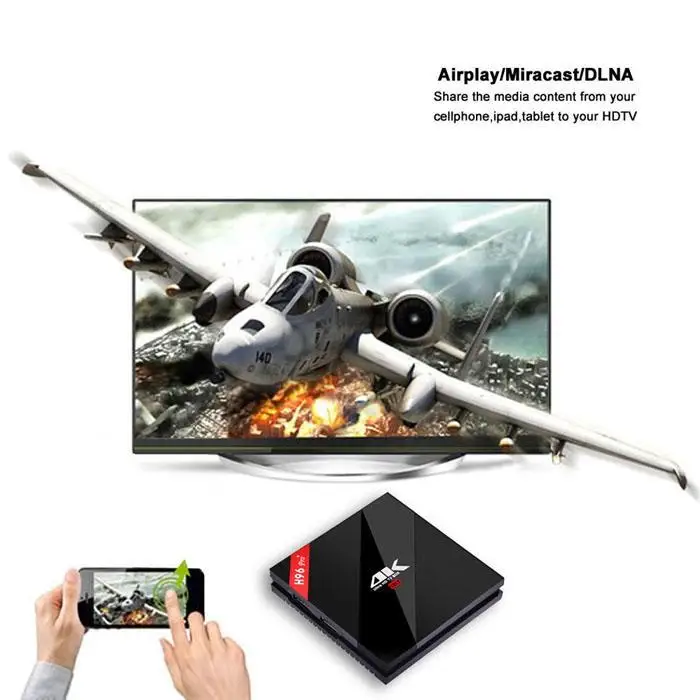H96 Pro Plus android smart tv box 7 1 Amlogic S912 Восьмиядерный 3G/32G двойной wifi BT4.1 4K H96pro + PK X96