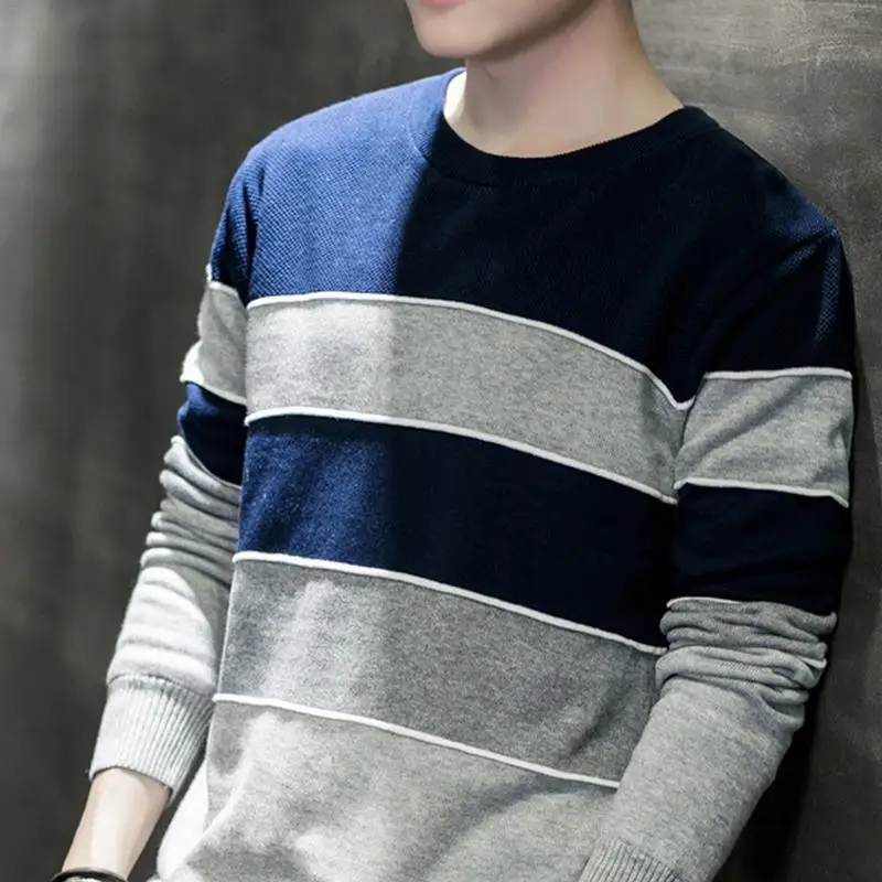 2019 новый весенний Мужской Хлопковый свитер мужские с длинным рукавом пуловеры