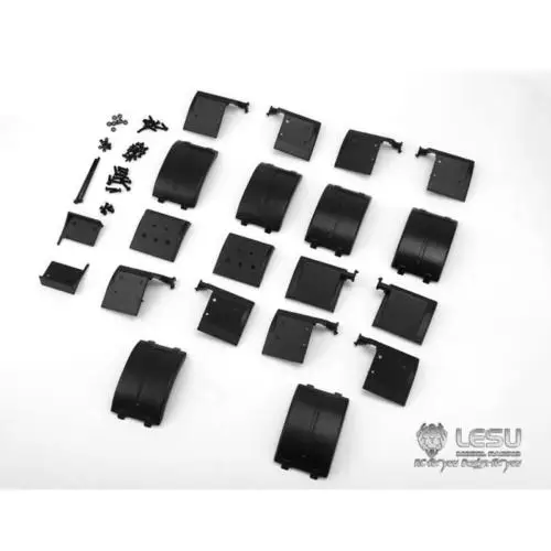 LESU 1/14 набор Человек 3 оси брызговик для грузовика Трактор модель ABS RC DIY Тамия