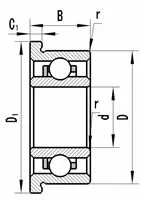 Детали для 3D принтера 1 шт. фланцевая втулка F623ZZ шарикоподшипники 3x10x4 мм