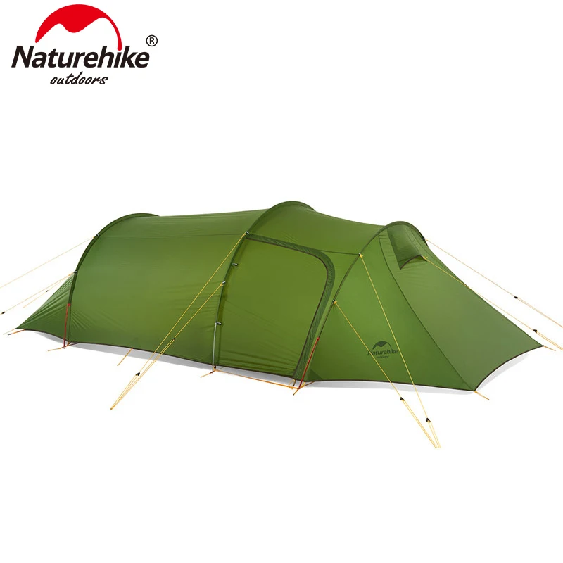 

Палатка Naturehike туристическая легкая, на 3-4 человек, 20D/210T, из ткани, с одной спальней и одной гостиной