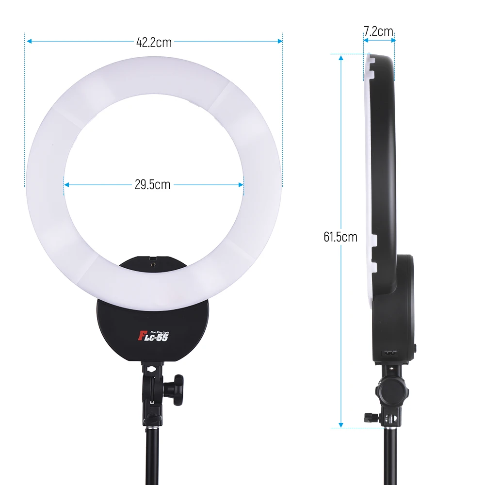 FalconEyes FLC 55 16 "Фотостудия кольцевая световая лампа с подставкой 55W 5600K студийное