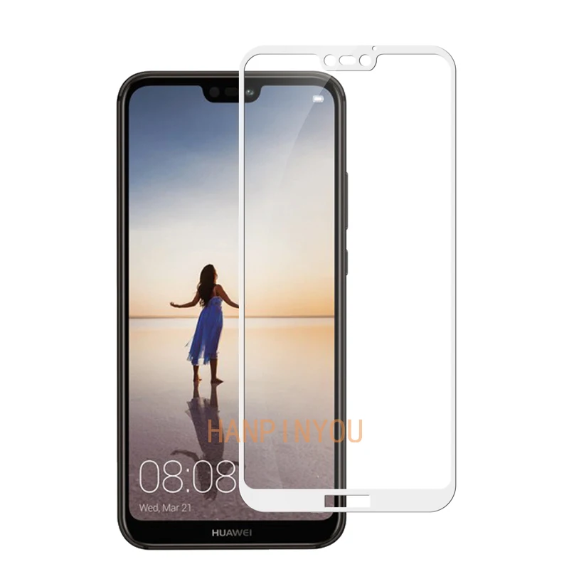10 шт./лот для Huawei P20 Lite / Nova 3e 5 84 &quot5D полное клеевое Покрытие Закаленное стекло