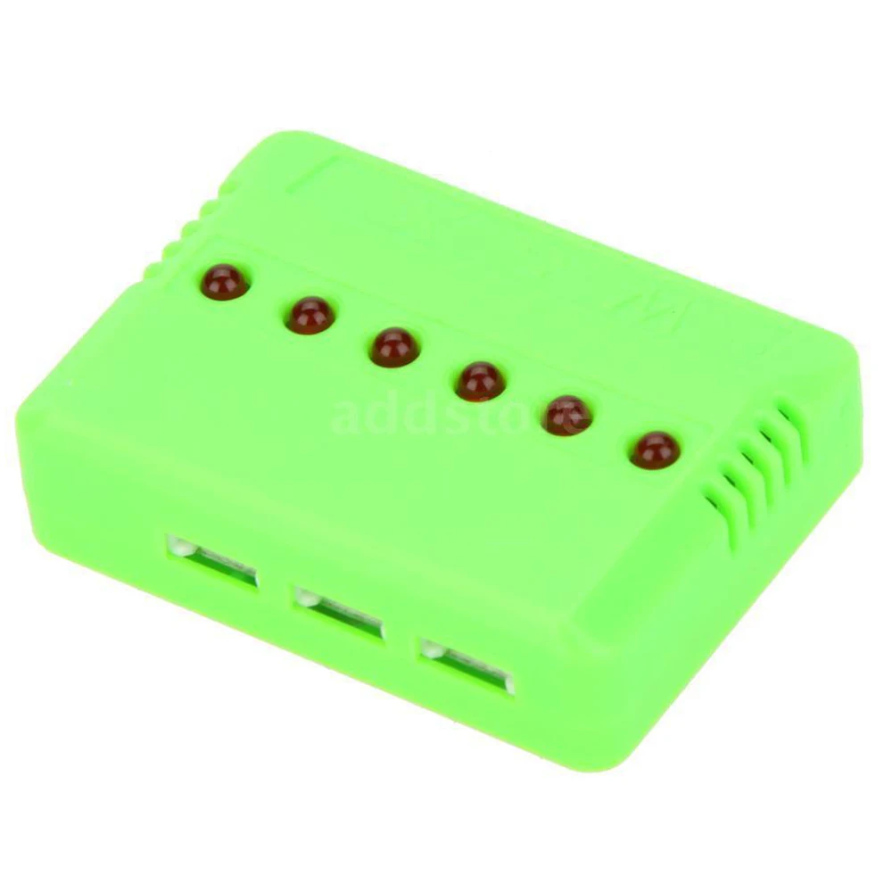 OPQ-X6 зарядное устройство с 6 шт 3 7 V 380mAh Lipo батарея для Hubsan X4 H107/L/C/D Quadcopte |
