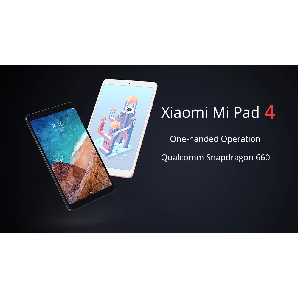 Original Xiaomi Mi Pad 4 Tablet PC 8.0&quot MIUI 9 Octa Core 3GB RAM 32GB eMMC 5.0MP+13.0MP Front Rear Cameras Dual WiFi Notebook |