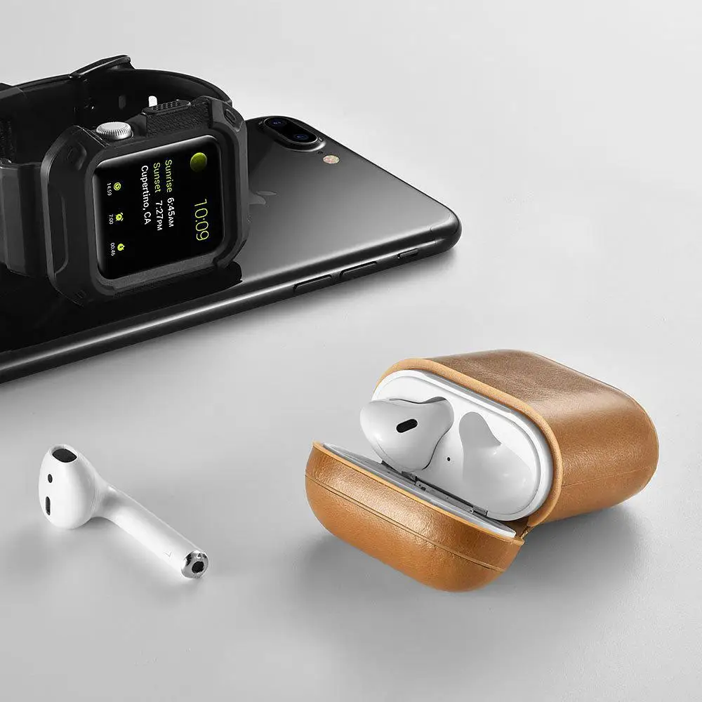 Нет ICARER для Apple Airpods защитный чехол наушников с кольцевой пряжкой|Аксессуары