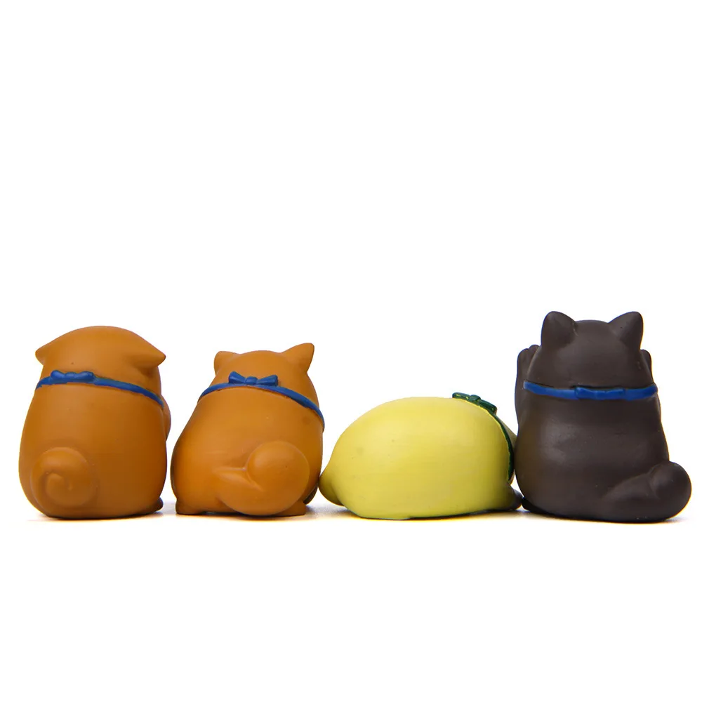Милые Шиба ину Акита фигурки модель игрушки сумка маленький Pet Shop мини животных