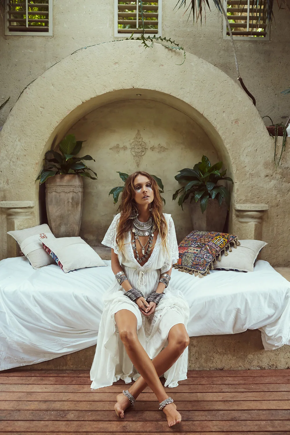 Женское Новое хлопковое кружевное платье пляжное стильное милое летнее макси