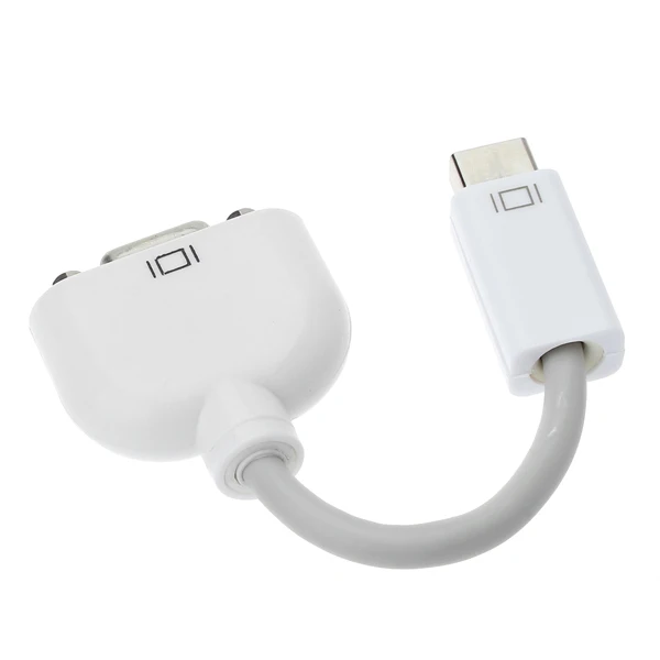 Переходник с Mini DVI на VGA RGB мама для видеопроектора 10 см|Компьютерные кабели и