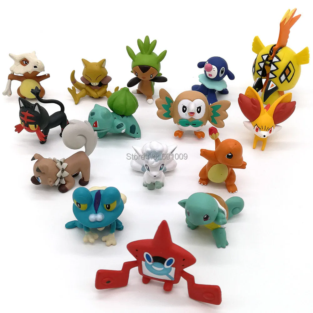 10 шт/партия бар алола Vulpix Chespin Cubone Aipom мяут Fennekin Froakie Литтен Marshadow в течении 3 7 см ПВХ