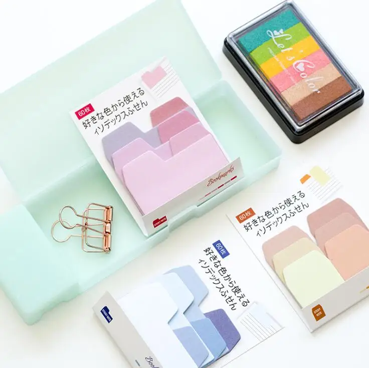 4 шт Красочные Модные градиентные цвета mm2 Notecard mm6 липкие Примечания Notepaper