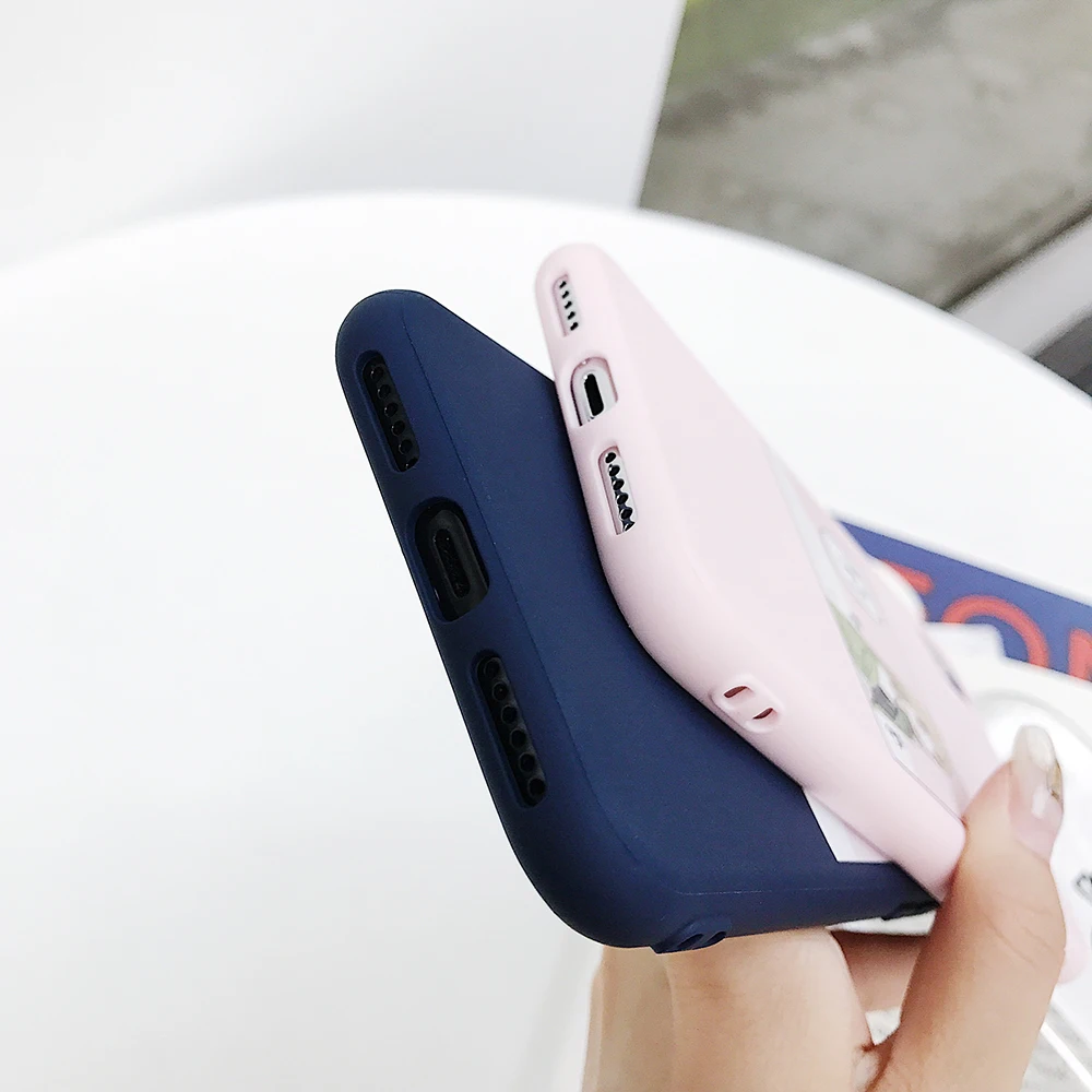 Чехол для iPhone XR с рисунком девочек матовый защитный чехол защитой от пальцев