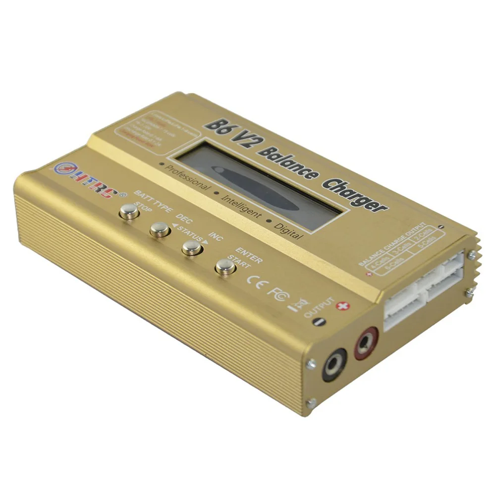 HTRC B6 V2 80 Вт 6A DC RC мульти зарядное устройство для LiPo LiIon LiFe NiCd NiMH LiHV PB умная батарея химический баланс