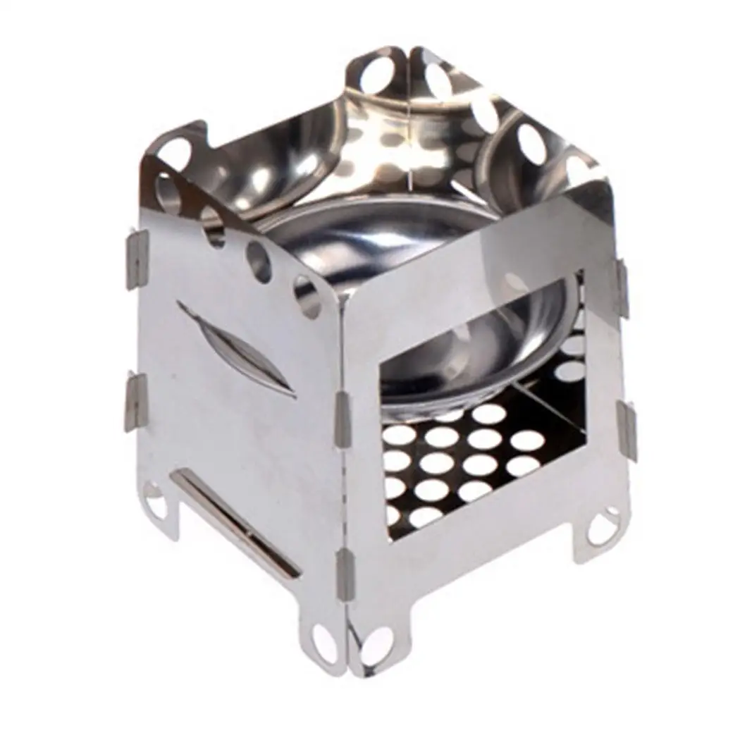0 Stove Cooking 7 Portable Outdoor kg Detachable Stainless Barbecue Silver Steel 2 Picnic Firewood | Спорт и развлечения