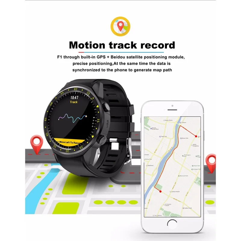 AABB TenFifteen F1 Спортивные Смарт часы GPS телефон 1 3 дюйма MTK2503 двойной Bluetooth Beidou камера
