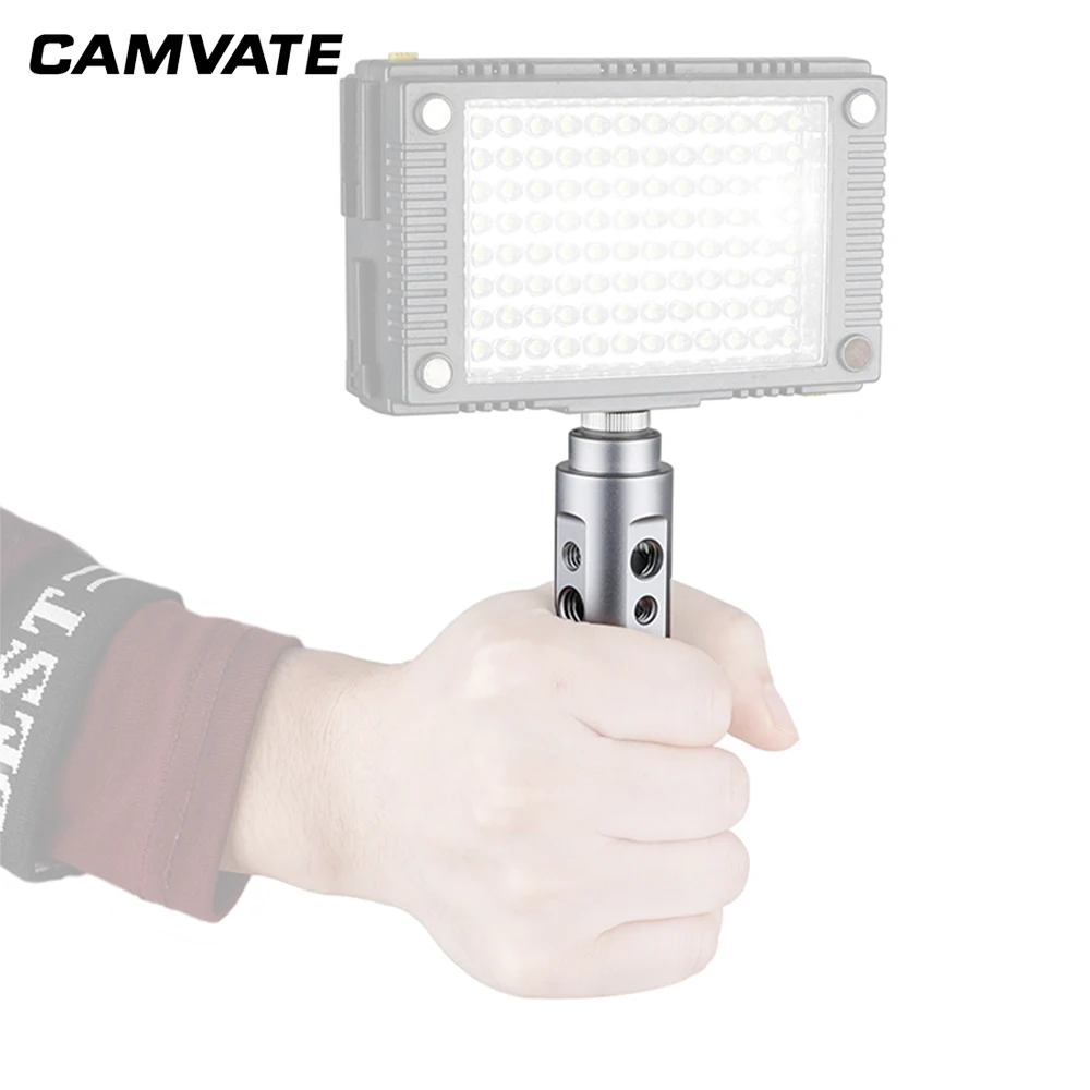 

CAMVATE 1/4" Screw Handle Hand Holder Grip For Video Light Camera Camcorder LED C0919 camera photography accessories