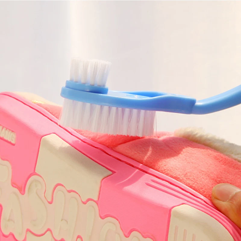 1 шт. кисти для обуви щетка чистки мытья обувь ложки с длинной ручкой двойной