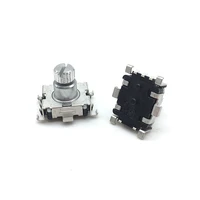 wholesale 50pcslot ec11 rotary encoder code switch 30 position with push button switch smd 5pin handle length 9 5mm plum shaft