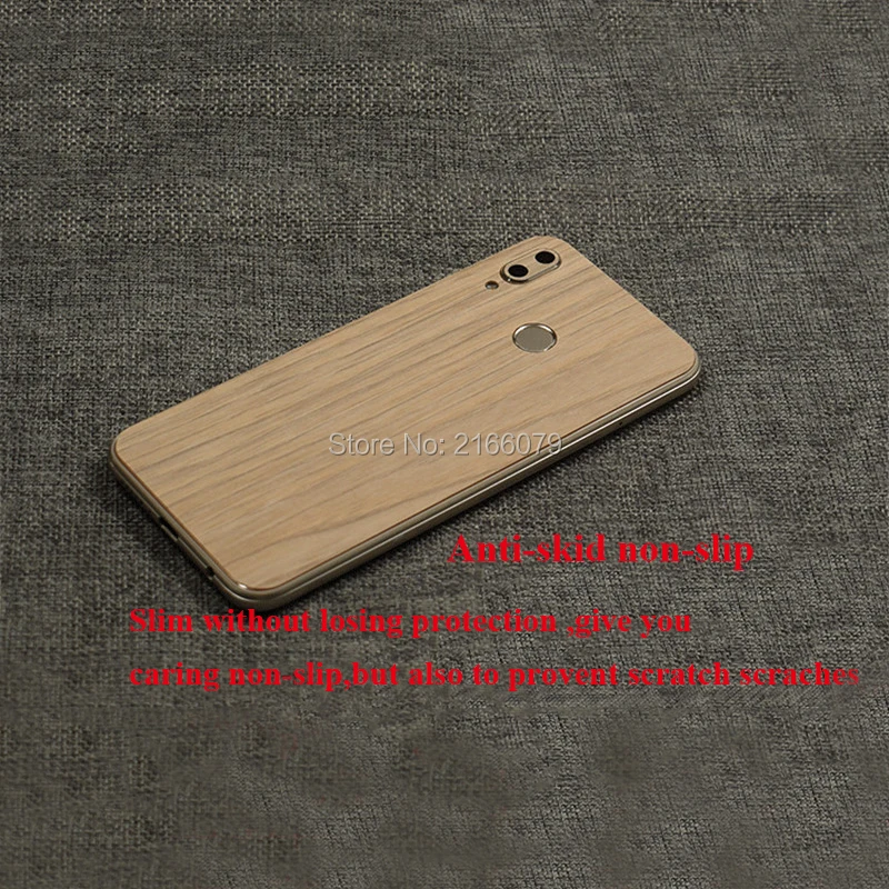 Для huawei P Smart Plus/Nova 3i 6 3 &quotПолное заднее покрытие 3D имитация дерева зерна защитная