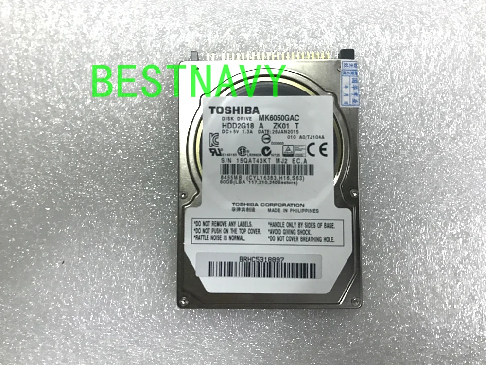 Оригинальный диск MK6050GAC MK6050GACE ZK01 DC + 5 В 1.3A 60 Гб для Audi Mercedes BMW CIC радио жёсткий