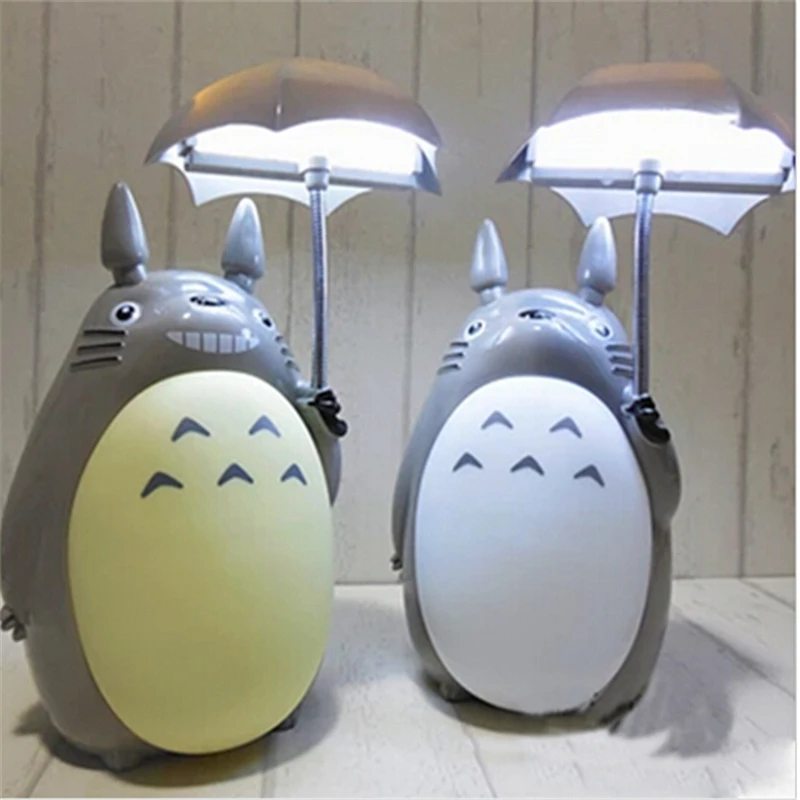 Ночсветильник Totoro большого размера заряжаемая Милая мультяшная лампа для детей