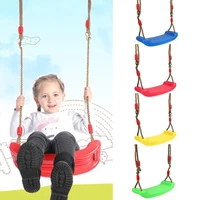 children fun outdoor sport toy swings plastic garden swing kids hanging seat toys with height adjustable ropes